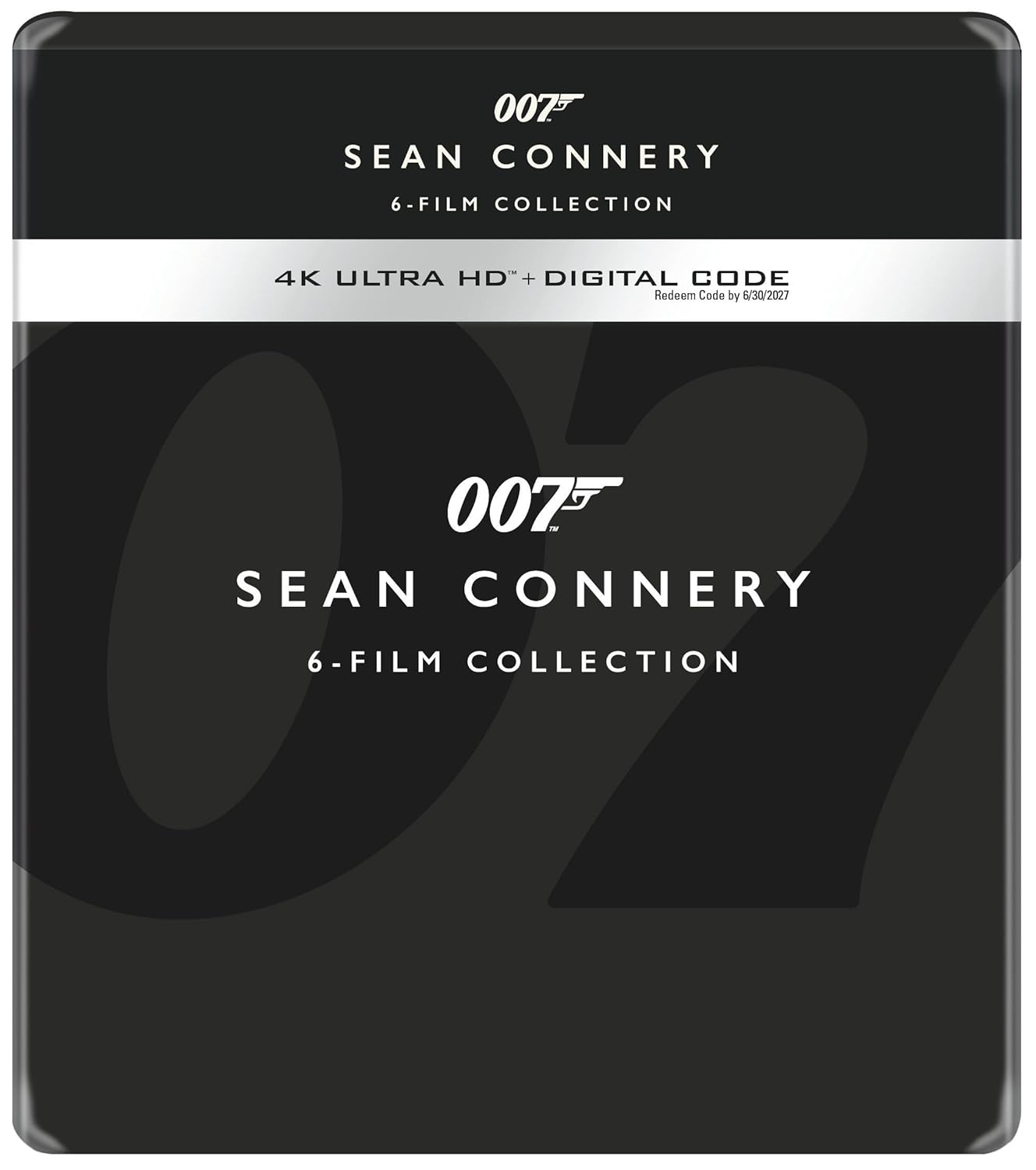 007: James Bond - Sean Connery 6-Film Collection - Limited Edition Steelbook Library Case (4K Ultra HD + Digital) US VERSION