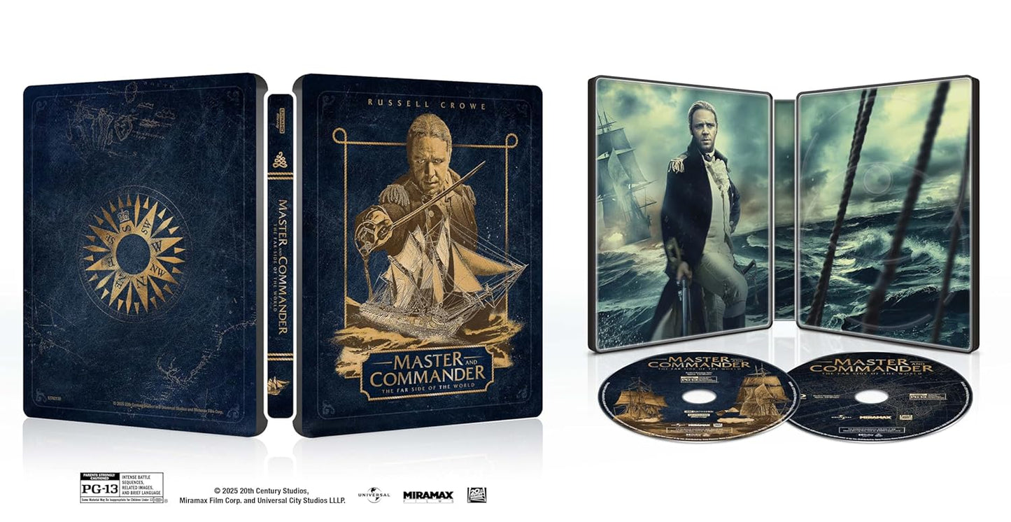 Master And Commander: The Far Side Of The World - 4K UHD Combo + Digital + Steelbook