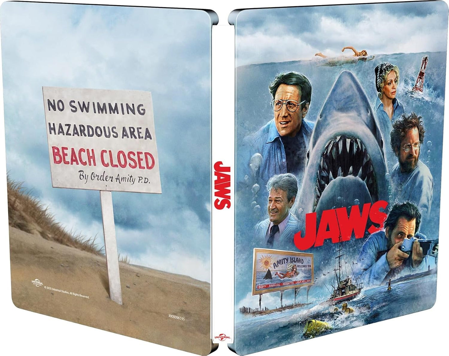 Jaws (1975) – 50th Anniversary Edition SteelBook (4K Ultra HD + Blu-ray) USA Version