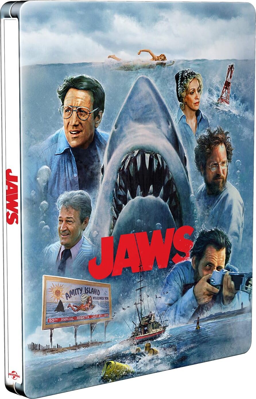 Jaws (1975) – 50th Anniversary Edition SteelBook (4K Ultra HD + Blu-ray) USA Version