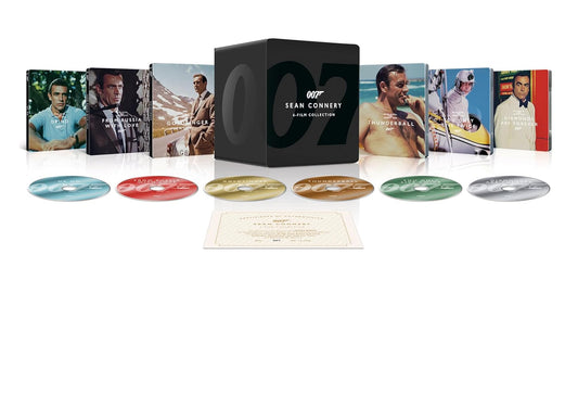 007: James Bond - Sean Connery 6-Film Collection - Limited Edition Steelbook Library Case (4K Ultra HD + Digital) US VERSION