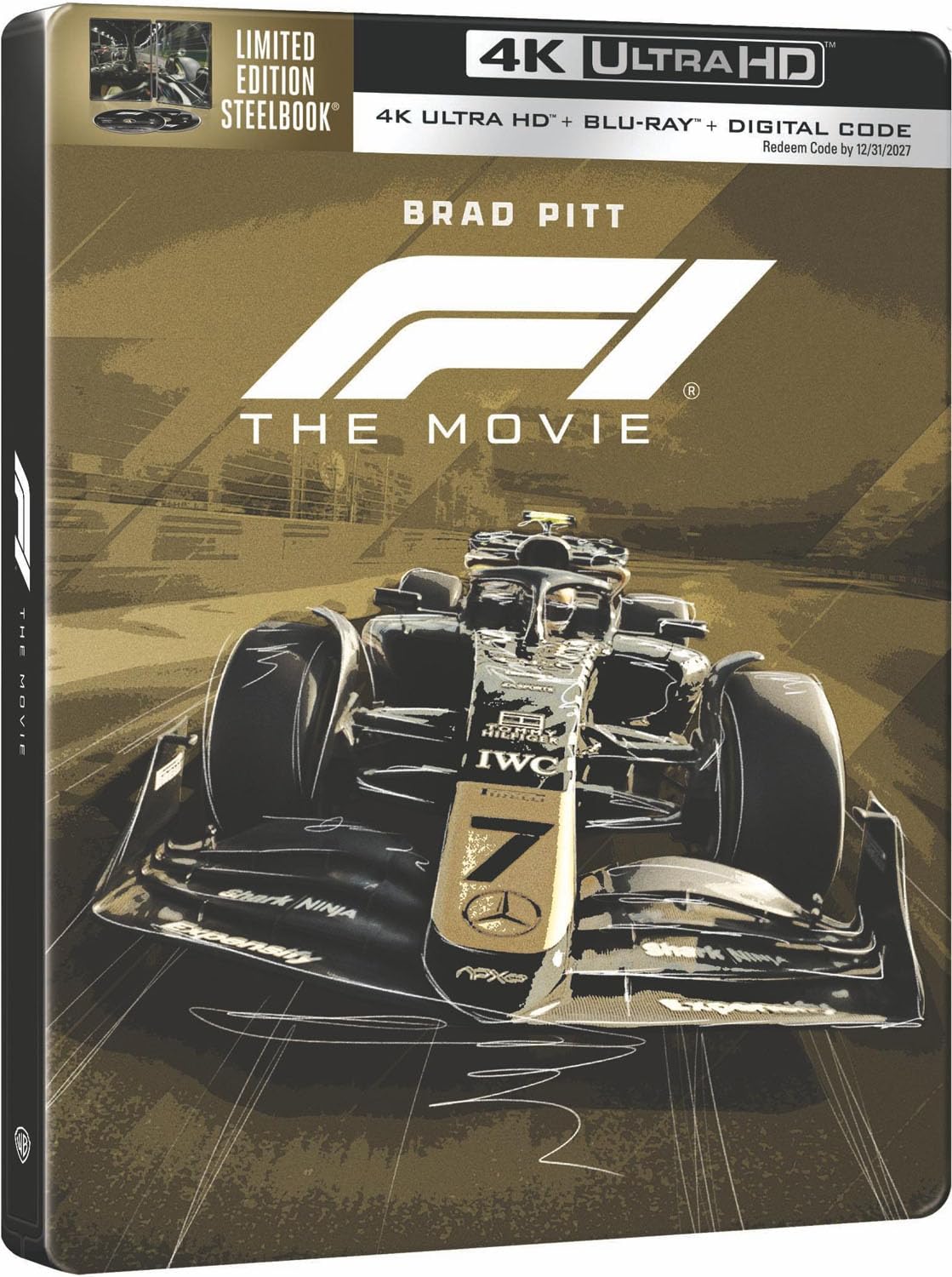 F1: The Movie (2025) - Limited Edition Steelbook (4K Ultra HD + Blu-ray + Digital)