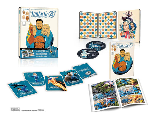 The Fantastic Four: First Steps (2025) - 4K UHD/BD Combo + Digital + Steelbook + Amazon Exclusive Comic & More Preorder