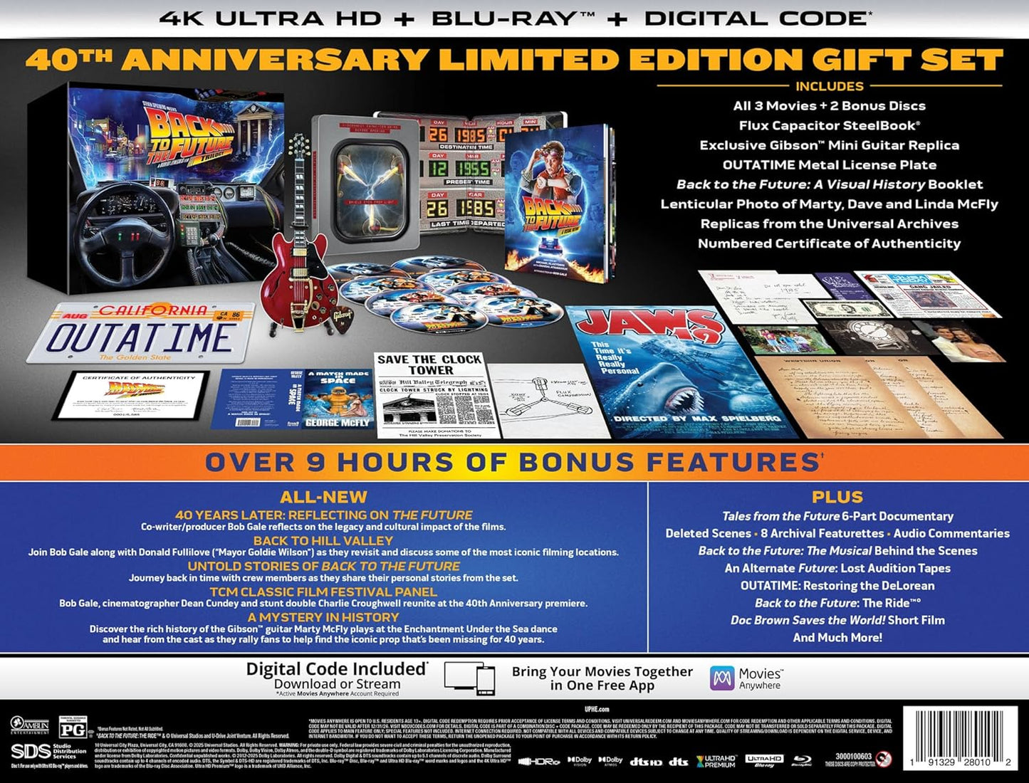 Back to the Future - 40th Anniversary 4K Trilogy Steelbook Giftset (Amazon Exclusive) Preorder