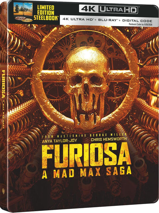 Furiosa: A Mad Max Saga - Limited Edition Steelbook (4K Ultra HD + Blu-Ray + Digital)